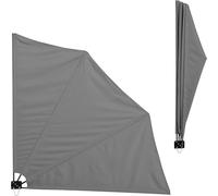 Parasol Mural Protection du Soleil Polyester Gris 160cm x 160cm