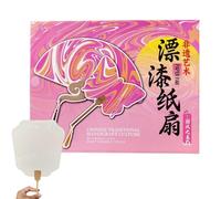 Éventail de chinoise - Éventail amusant à main - Fournitures d'art réutilisables et colorées pour décoration d'intérieur pour événements, fêtes, église, extérieur, danse quotidienne