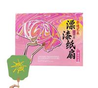 Éventail de chinoise - Éventail coloré | Accessoires de refroidissement réutilisables, fournitures d'art portables pour fête, mariage, église