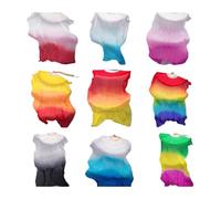 éVentail De Danse Du Ventre Enfants Femmes ventre ventilant Vetils 1 paire gradient couleur danseuse pratique des accessoires de ventilateur long 120cm / 150cm 180cm(Deep Purple,180cm Polyester Fan)