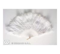 Widmann – Éventail en plumes blanches – Accessoire de déguisement pour enfant – 30 cm
