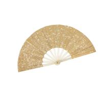Éventail De Mains en Plastique Scintillant Outil De Performances Portables pour Les Artistes Danseurs Et Fêtes Passionnables Structure Pliable Étincelant