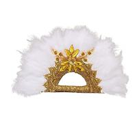 Éventail De Plumes Vintage Élégant Rigin Bridal Hand Fan African Style Fan pour Costume Dancing Show Tea Party Wedding Decoration