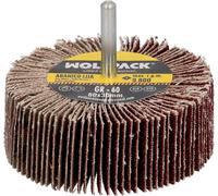 Eventail de ponçage avec grain 60, dimensions ø 80 x 30 mm. Disque de ponçage, meules, roues de ponçage, ponçage, polissage