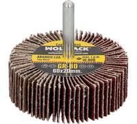 Eventail de ponçage grain 80, dimensions ø 60 x 20 mm. Disque abrasif, meules, roues abrasives, poncer, meuler, polir