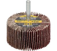 Eventail de ponçage grain 80, dimensions ø 60 x 30 mm. Disque abrasif, meules, roues abrasives, poncer, meuler, polir