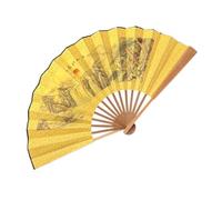 éVentail De Tai Chi Grand éventail en Soie de 10 Pouces, Style Ancien, Pliable, Fait à la Main, Hanfu, Classique, for Homme(Color 07)