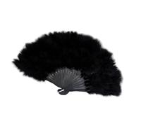 Éventail décoratif portable à plumes douces avec design léger Idéal pour les portraits de mariée et les accessoires de mariée