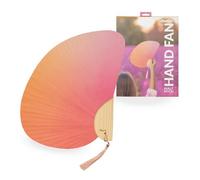 fisura. Éventail original aux couleurs dégradées - Éventail de mariage rose - Papier et bois - Accessoire d'été original - 21 cm x 29 cm., Dégradé, Taille Unique