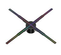 Éventail d'hologramme 3D Projecteur Holographique 3D 50 Cm for Bar, Restaurant, Décoration De Noël, Ventilateur LED, Panneau Publicitaire Holographique