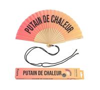 Éventail - FISURA - P*tain de chaleur - Multicolore - 42,5 x 23 cm - Léger et compact