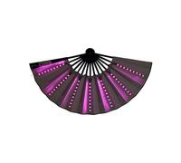 Éventail LED Pliant Chinois Moderne pour Danse et Cosplay Ventilateur pour Boîte de Nuit et Décoration