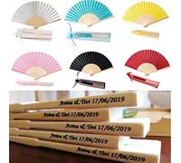 Eventail Mariage Personnalisable, Eventail Personnalisé, Éventail Mariage, Éventail Personnalisable, Cadeau Mariage Personnalisé, Cadeau Invites, Decoration Mariage(100pcs)