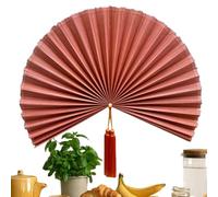 Éventail Mural Décoratif Grand Ornement Suspendu De 102 cm | Avec Des Glands Et Des Éventails Pliants Décoratifs Pour Chambre À Coucher Au-Dessus Du Lit Dortoir Bureau Et Restaurant