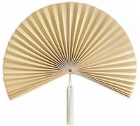 Éventail mural en bambou tissé à la main avec pompon, décoration d'intérieur, naturel, grande taille, parfait pour la décoration, l'été, les festivals, la maison de plage, design artisanal unique