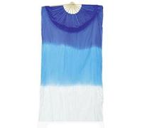 éventail ocean vibes 60x140cm dégradé bleu-blanc - générique 27219 Bleu G