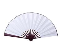 Éventail pliable de couleur unie | Éventail pliable en soie de 20,3 cm - Tissu de soie vierge à main pour l'écriture et la peinture, style chinois