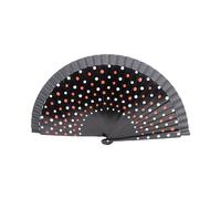 Éventail pliable en bois avec motif à pois, accessoires de vêtements, flamenco, danse classique espagnole, spectacles, danse à la main