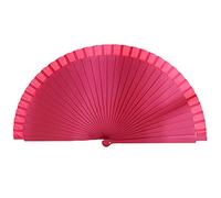 Éventail pliable en bois coloré, éventail espagnol classique de style chinois, éventails pliants en bois, pour danse, cosplay, mariage, rose rouge