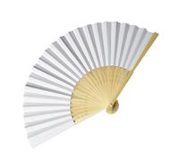 Éventail pliant à main | Éventail chinois japonais en soie vintage - 20,3 cm - Joli éventail pliable vintage en soie pour femmes et filles