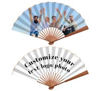 Éventail Pliant avec Photos Personnalisées, Éventail Pliant Décoratif à Main avec Photos Personnalisables pour Spectacles, FêTes, Mariages, Décorations, Cadeaux d'anniversaire, d'entreprise