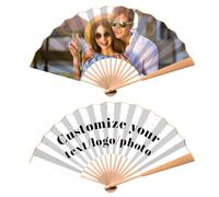 Éventail Pliant avec Photos Personnalisées, Éventail Pliant Décoratif à Main avec Photos Personnalisables pour Spectacles, FêTes, Mariages, Décorations, Cadeaux d'anniversaire, d'entreprise
