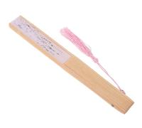 Éventail Pliant Classique en Bambou et Papier, Blanc, Style Vintage | Pliable et Facile à Ouvrir, Design Prêt pour Scène, pour Performances, Sorties, Costumes et Murs