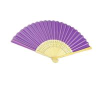 Éventail pliant en bois et soie - Charmant éventail de danse - Cadre en bois rétro - Éventail traditionnel élégant et doux - Décoration de fête de mariage - Idée cadeau pour femmes et filles