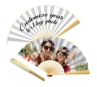 Eventail Pliant Photo Personnalisé, Eventail Pliant d'entreprise Personnalisé avec Culture d'entreprise, Logo, Événements, Fête, Eventails Pliants Décoratifs - 1 pièce
