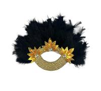 Eventail Plume Éventail à Plumes Fait Main de Petite Taille for décoration de Mariage(Color 01)