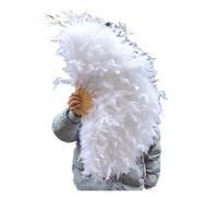 Eventail Plume Éventail de Plumes Dinde Pelucheux Pliable, décor fête Mariage, décoration Spectacle sur scène(White)