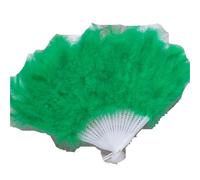 Eventail Plume Éventail Pliant en Plumes, Accessoire de Danse Classique Cheongsam, décorations de Noël rétro(Color 1)