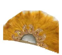 Eventail Plume Grand Éventail À Plumes avec Pierres for Mariage(Color9)