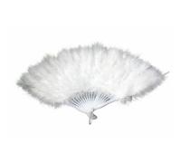 Eventail plumes blanc