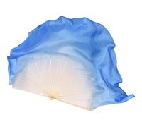Éventail pour La Danse Orientale Paire de voiles d'éventail Danse, 2 pièces, Cercle, Accessoires Spectacle d'entraînement Danseuse en Soie véritable(Color 1,2pcs Right -2 People)