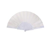 Éventail - PTITCLOWN - Blanc - 40 cm - Accessoire de déguisement