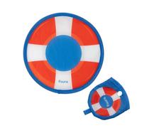 fisura. - Éventail rond pliable Bouée. Ventilateur portable original, frisbee bleu pratique et léger. Idéal pour se rafraîchir en été. 1 unité, diamètre 20 cm