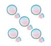 Éventail rond - Fisura - Éventail rond pliable ""Hot"". Ventilateur à main pliable original.Éventail portable 20 cm. 5 unité