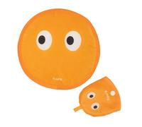 fisura. Éventail rond pliable « Yeux » - Original - Frisbee orange amusant - Éventail portable pour fêtes - 20 cm, Yeux, 1 unité, taille unique