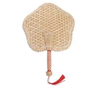 Éventail tissé à la main de style chinois pour décoration d'intérieur, ventilateur de refroidissement tissé à la main pour femme (motif prune)