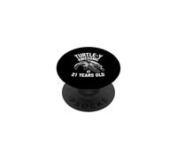 Éventail Tortue de mer 21 Ans Anniversaire PopSockets PopGrip Adhésif