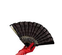 Boland Éventail espagnol Margarita Luxe 25 cm Noir