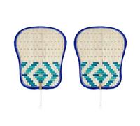 Éventails à main en rotin, 2 pièces, essentiel pour mariage, pour réception nuptiale, tissage pour événements formels et accessoires de photographie