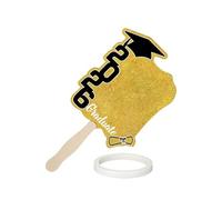 Éventails à main pour diplôme, double face avec découpe de classe 2026 | fêtes de remise des diplômes | pour anniversaire, voyage, école, université, festival, félicitations, mariage, souvenirs