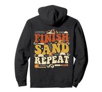 Éventails de Travail du Bois à répétition Finition Sable Sweat à Capuche