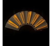 Éventails Pliants À LED, Éventail À Main Moderne Lumineux Ventilateur Chinois Pliable Éventail À Main Décoration pour Danse, Cosplay, Boîte De Nuit, Décoration, 33x2x2cm