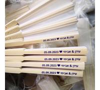 Éventails Pliants Personnalisés For Invités De Mariage, Éventails Pliables Gravés Personnalisés, Éventail À Main En Soie Gravé Personnalisé, DIY, Personnaliser Decorer Danse Fête Décoration(60Pcs)