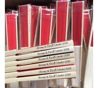 Éventails Pliants Personnalisés For Invités De Mariage, Éventails Pliables Gravés Personnalisés, Éventail À Main En Soie Gravé Personnalisé, DIY, Personnaliser Decorer Danse Fête Décoration(100Pcs)