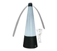 Éventails pour Mouches de Table avec lumière LED, Ventilateurs pour Mouches intérieures et extérieures pour Pique-Nique, fête