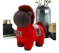 Eventerde Animal en peluche,Doux à câliner et adapté à la peau,Jouet en peluche Année du cheval pour enfants | pour sœurs amis, collectionneurs, petite amie, canapé, bureau, fête